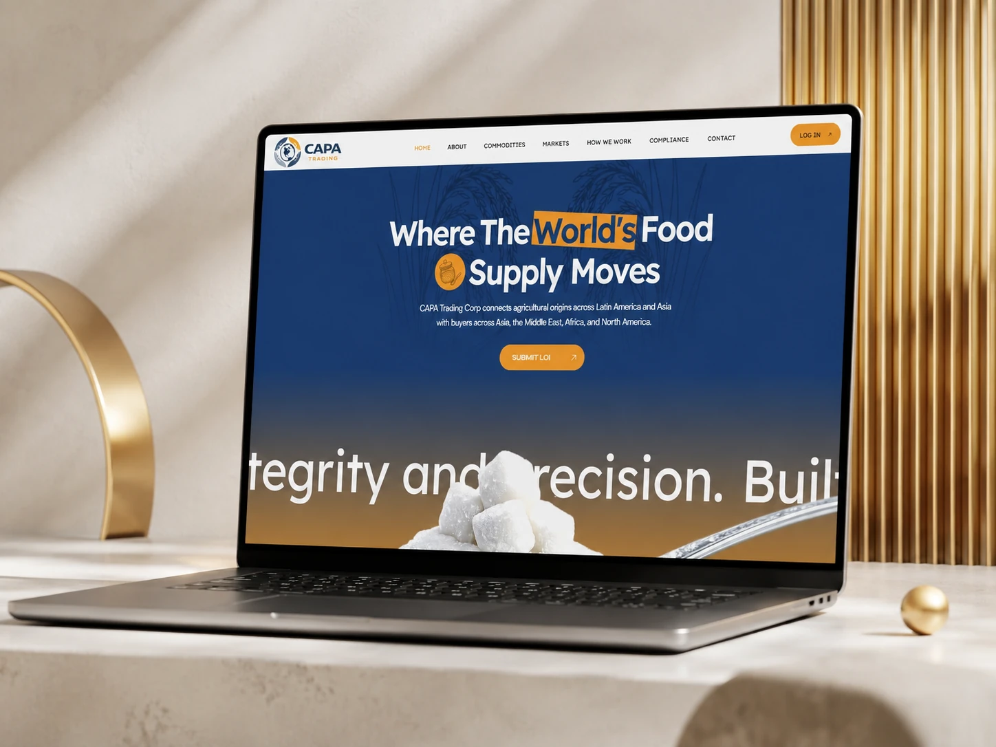 The CAPA website, shown on a laptop